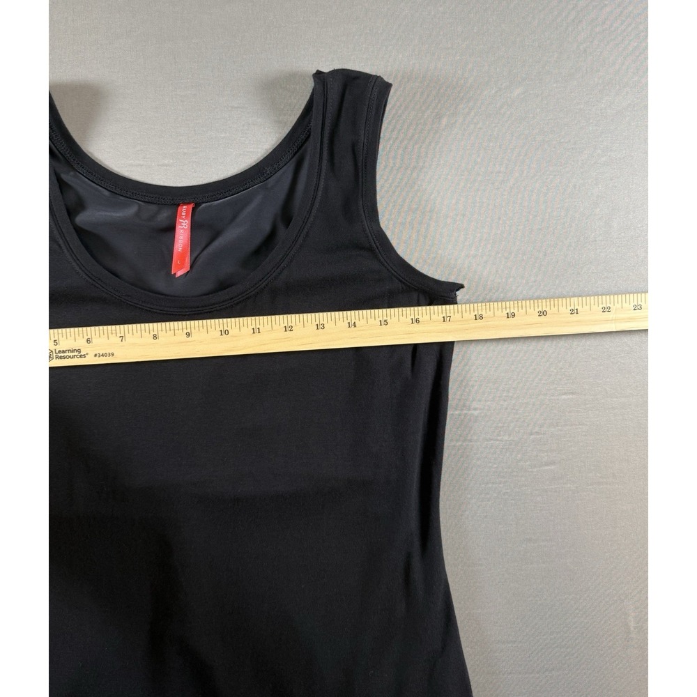Ruby Ribbon Shapewear Tank Top Dual Layer Compression Cami Black Large - Picture 10 of 13